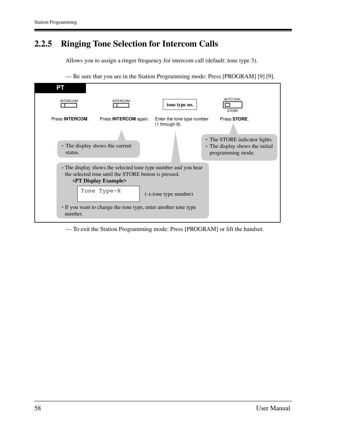 Panasonic KX-TD1232C user manual Ringing Tone Selection for Intercom Calls 