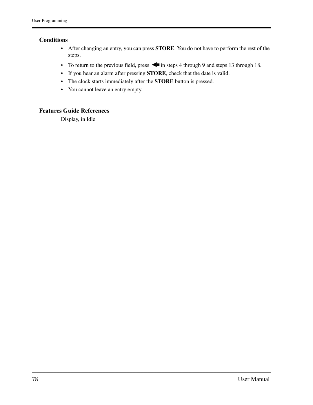 Panasonic KX-TD1232C user manual Conditions, Features Guide References 