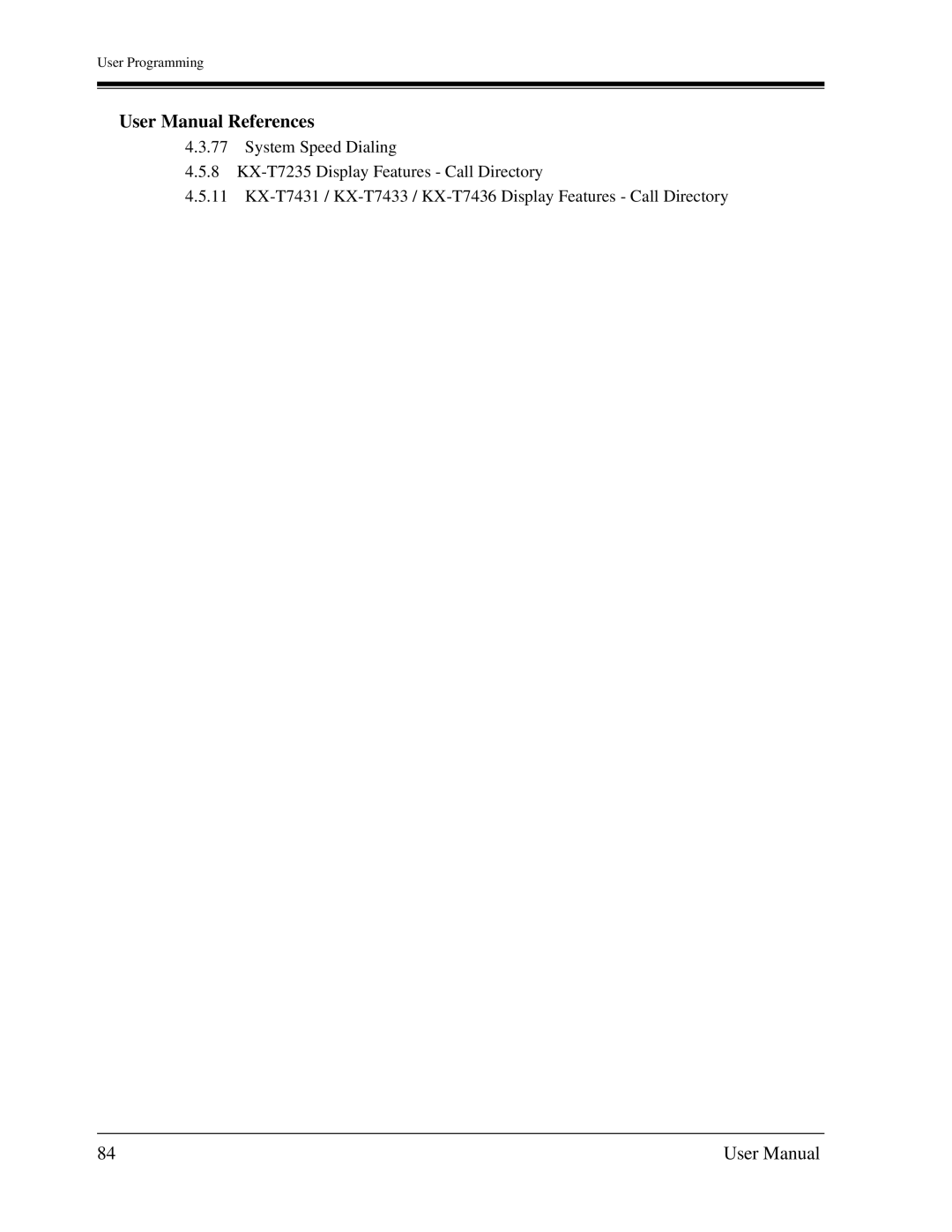 Panasonic KX-TD1232C user manual User Programming 