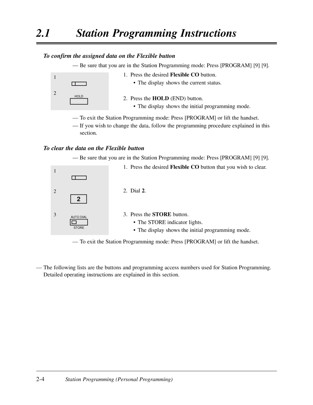 Panasonic KX-TD308 manual To confirm the assigned data on the Flexible button, To clear the data on the Flexible button 