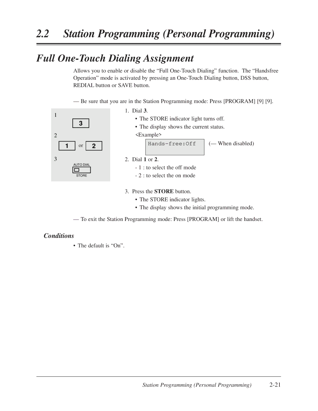 Panasonic KX-TD308 manual Full One-Touch Dialing Assignment 