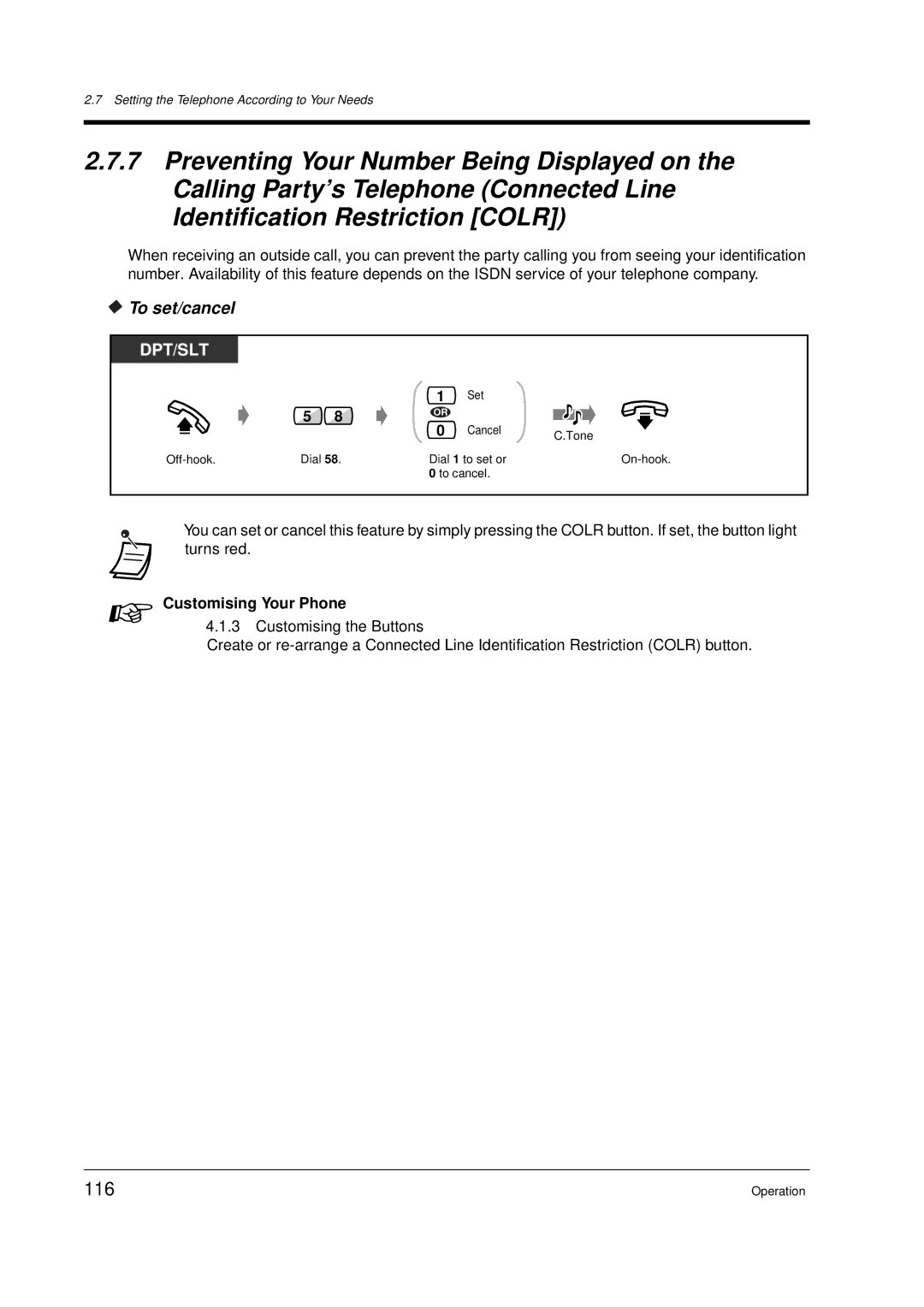 Panasonic KX-TD612E user manual 116 