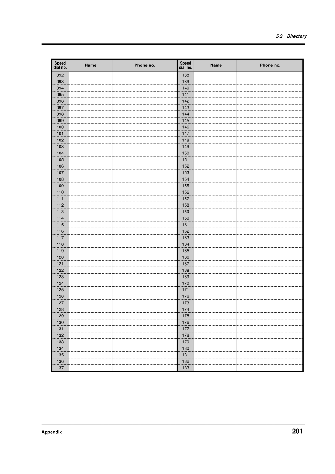 Panasonic KX-TD612E user manual 201 