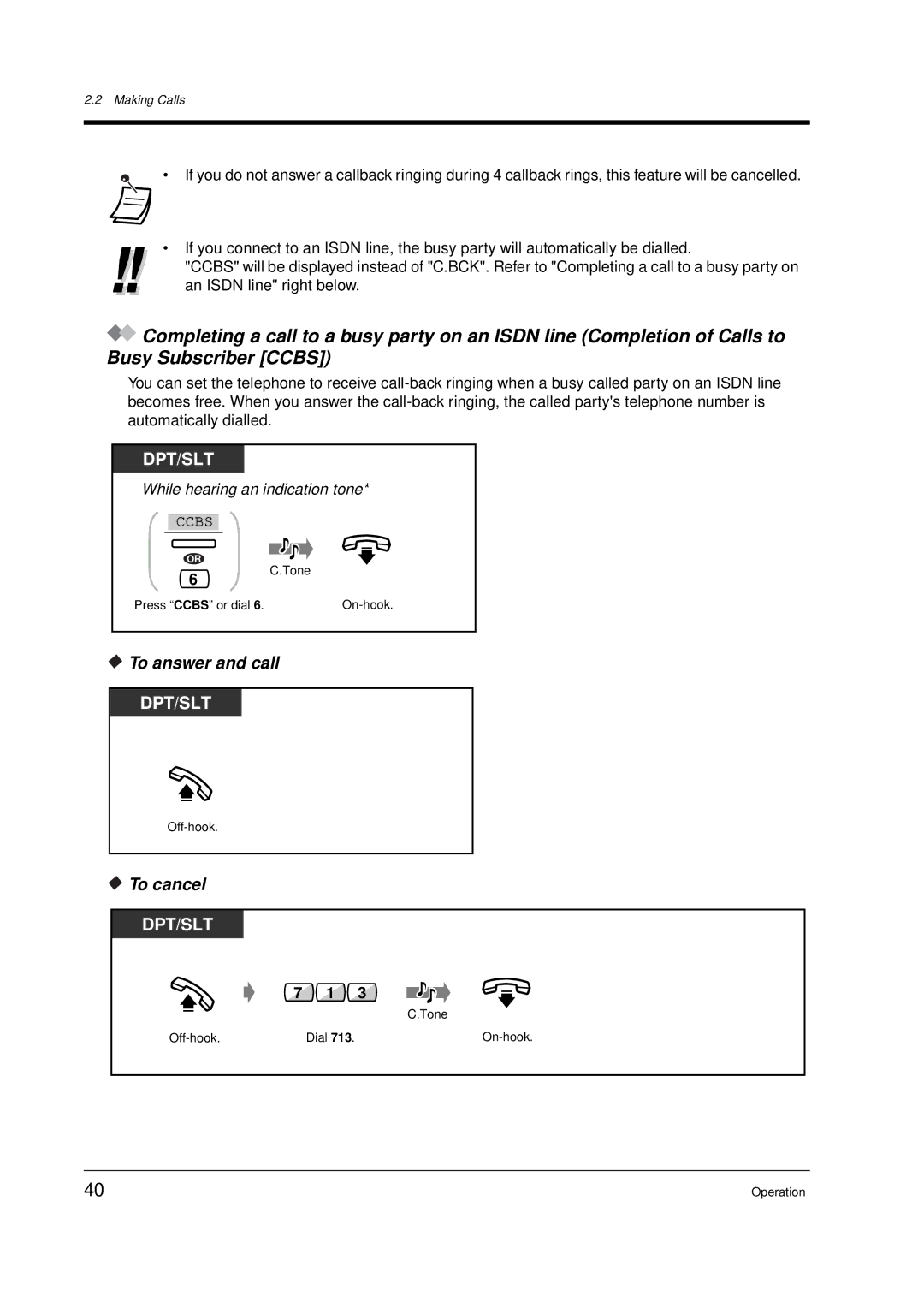 Panasonic KX-TD612E user manual To answer and call 