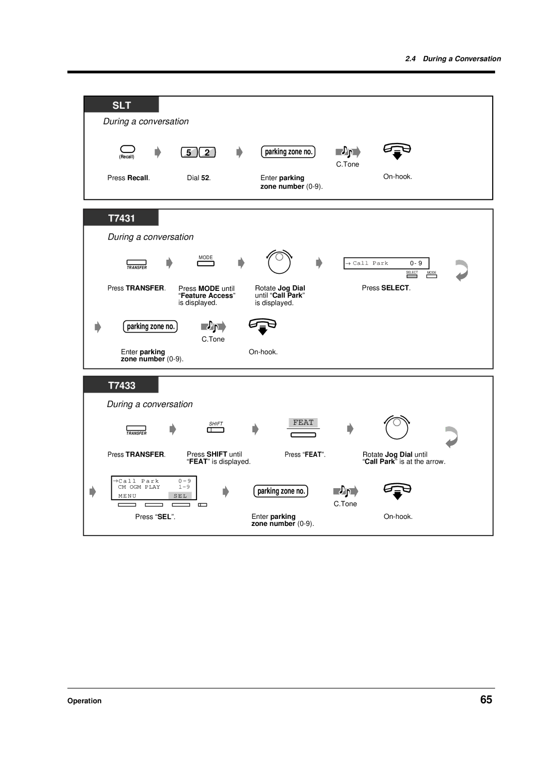 Panasonic KX-TD612E user manual Parking zone no, Parkingexte sionzonenono 