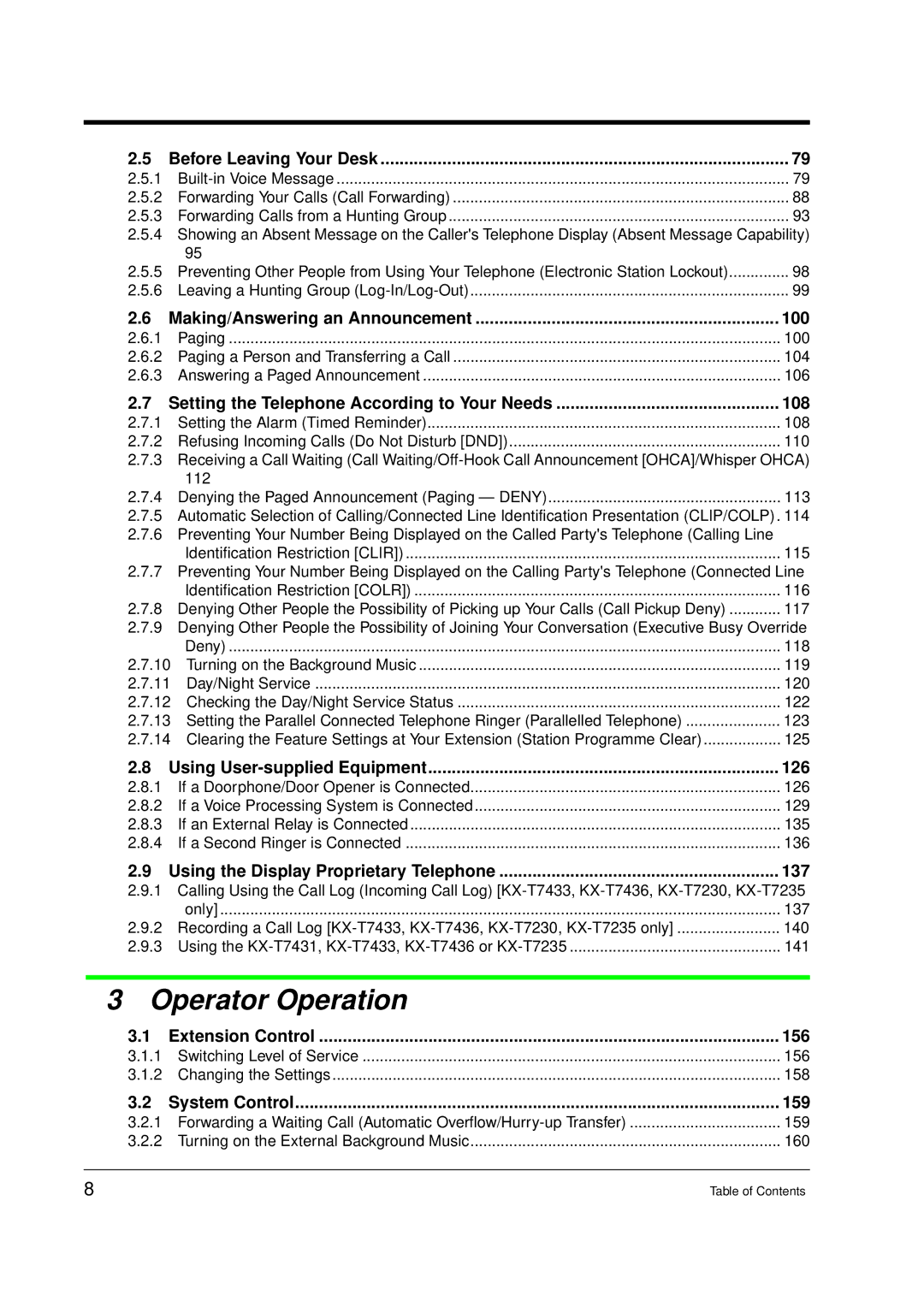 Panasonic KX-TD612E user manual Making/Answering an Announcement, Setting the Telephone According to Your Needs 