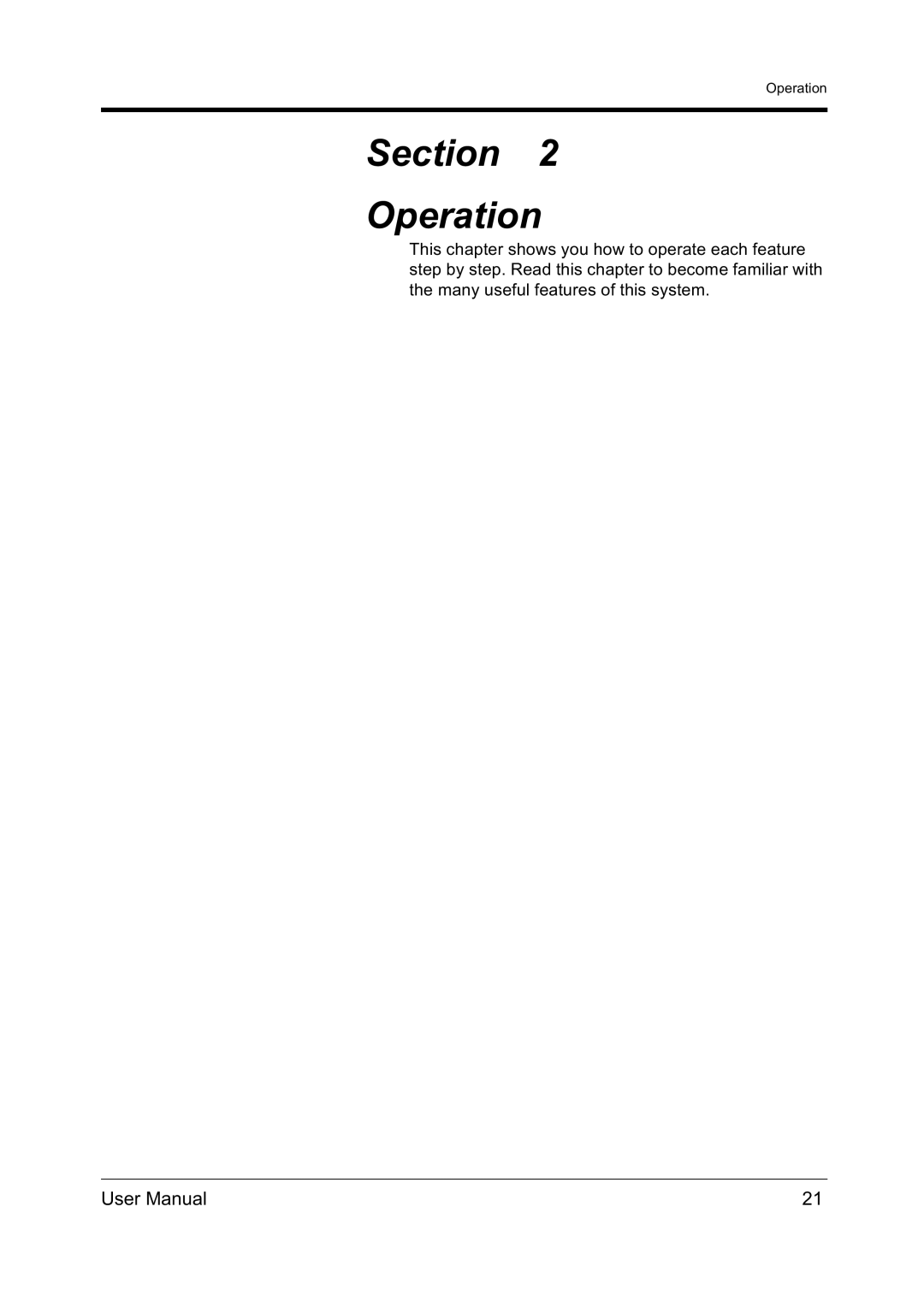 Panasonic KX-TD612NZ user manual Section Operation 