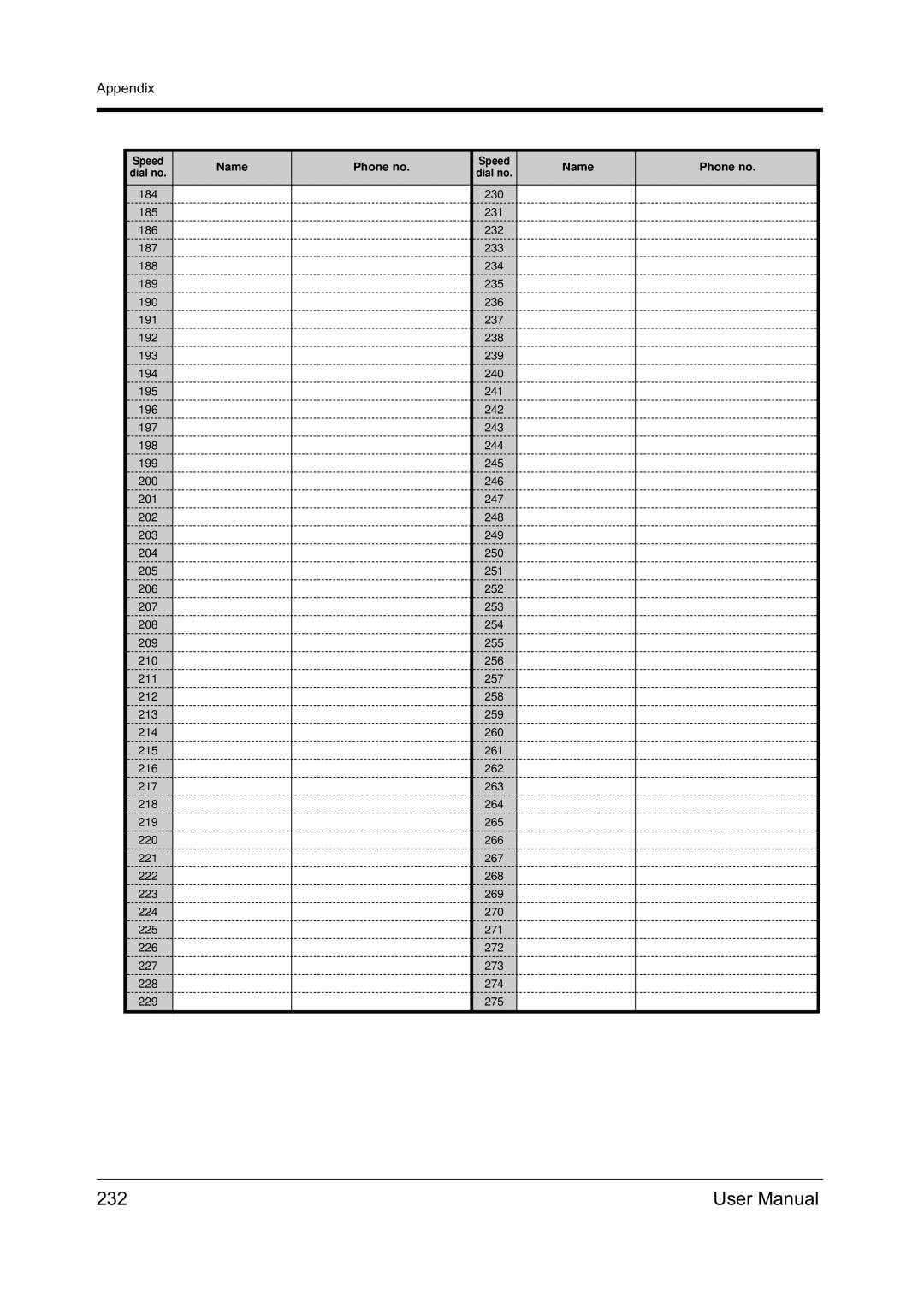 Panasonic KX-TD612NZ user manual 232 