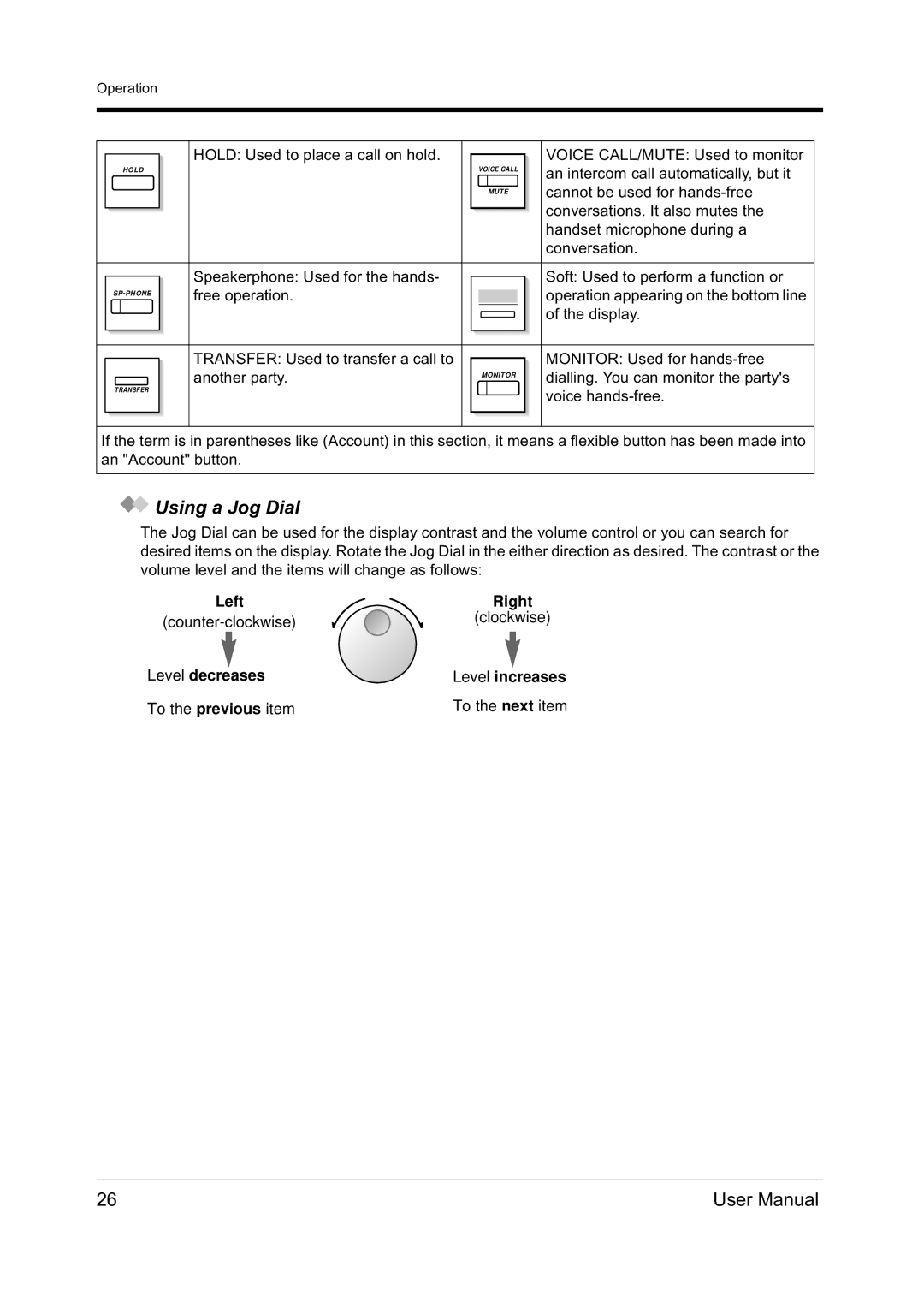 Panasonic KX-TD612NZ user manual Using a Jog Dial 