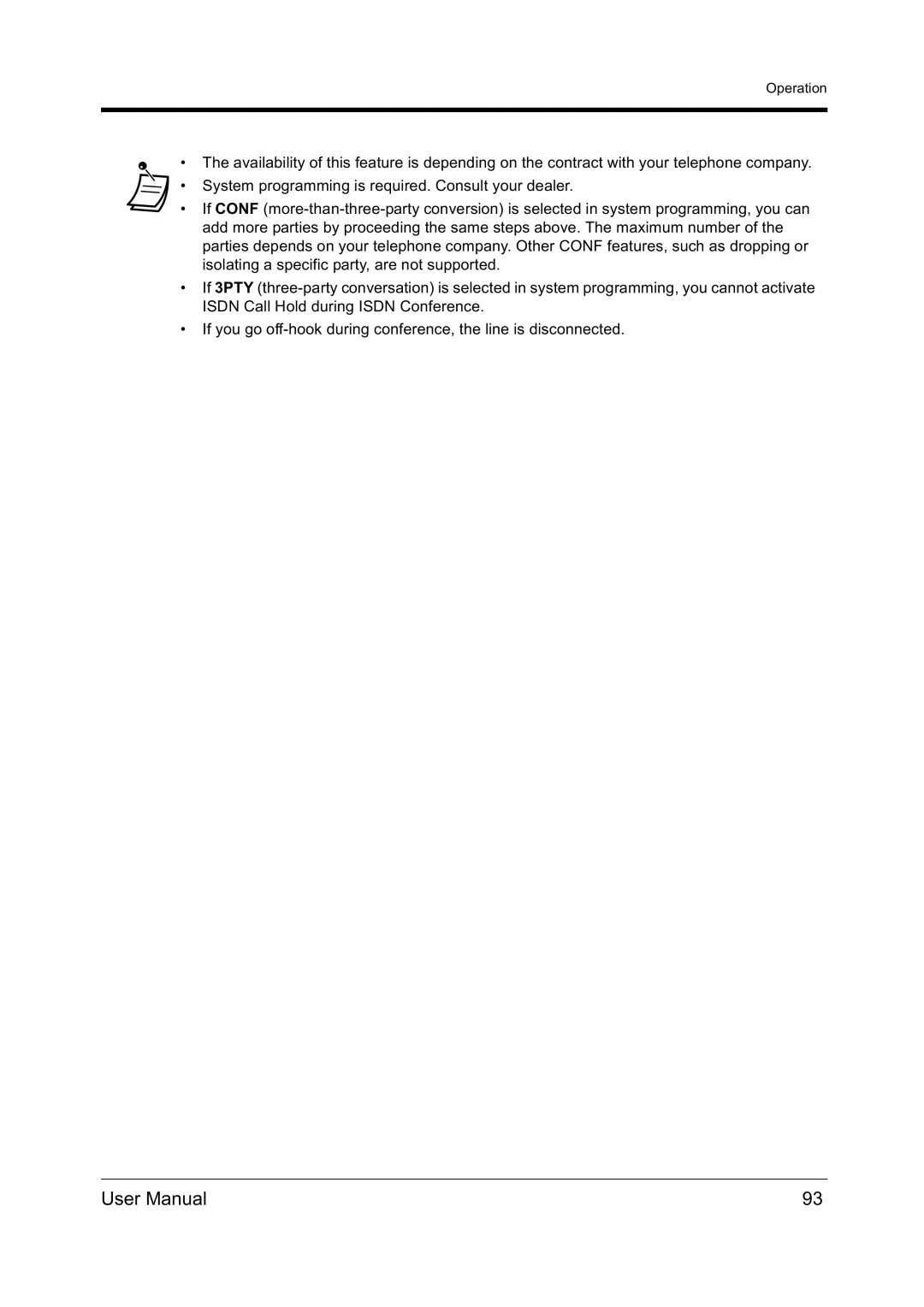 Panasonic KX-TD612NZ user manual Operation 