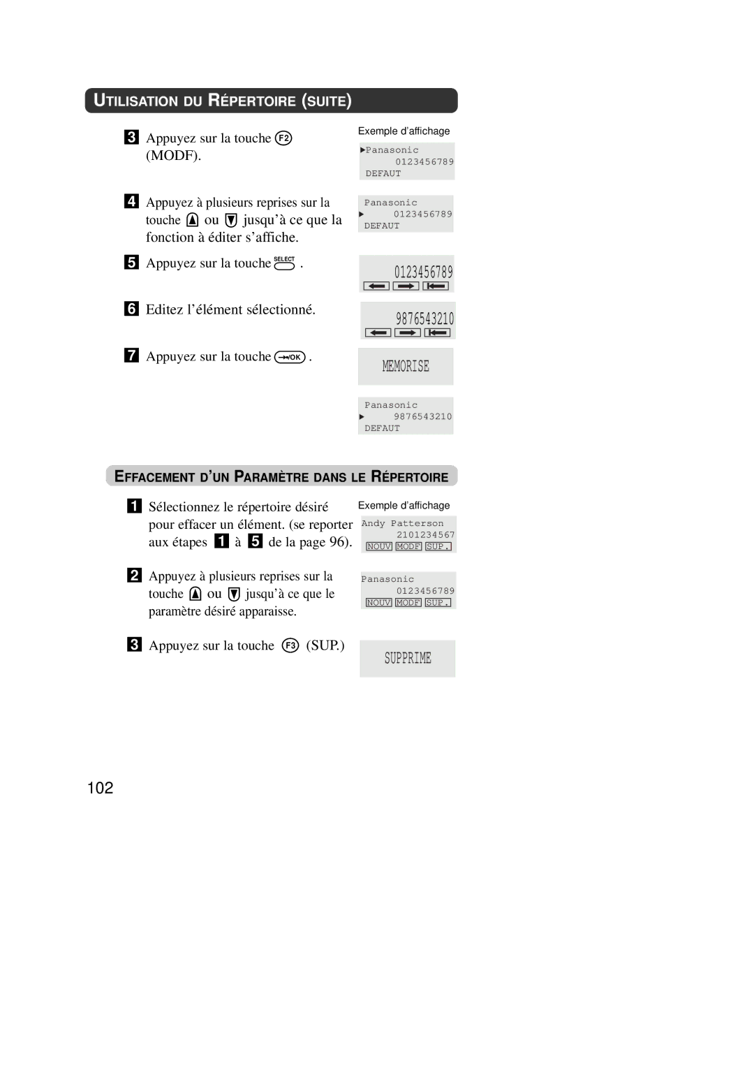 Panasonic KX-TD7590CE operating instructions 102 