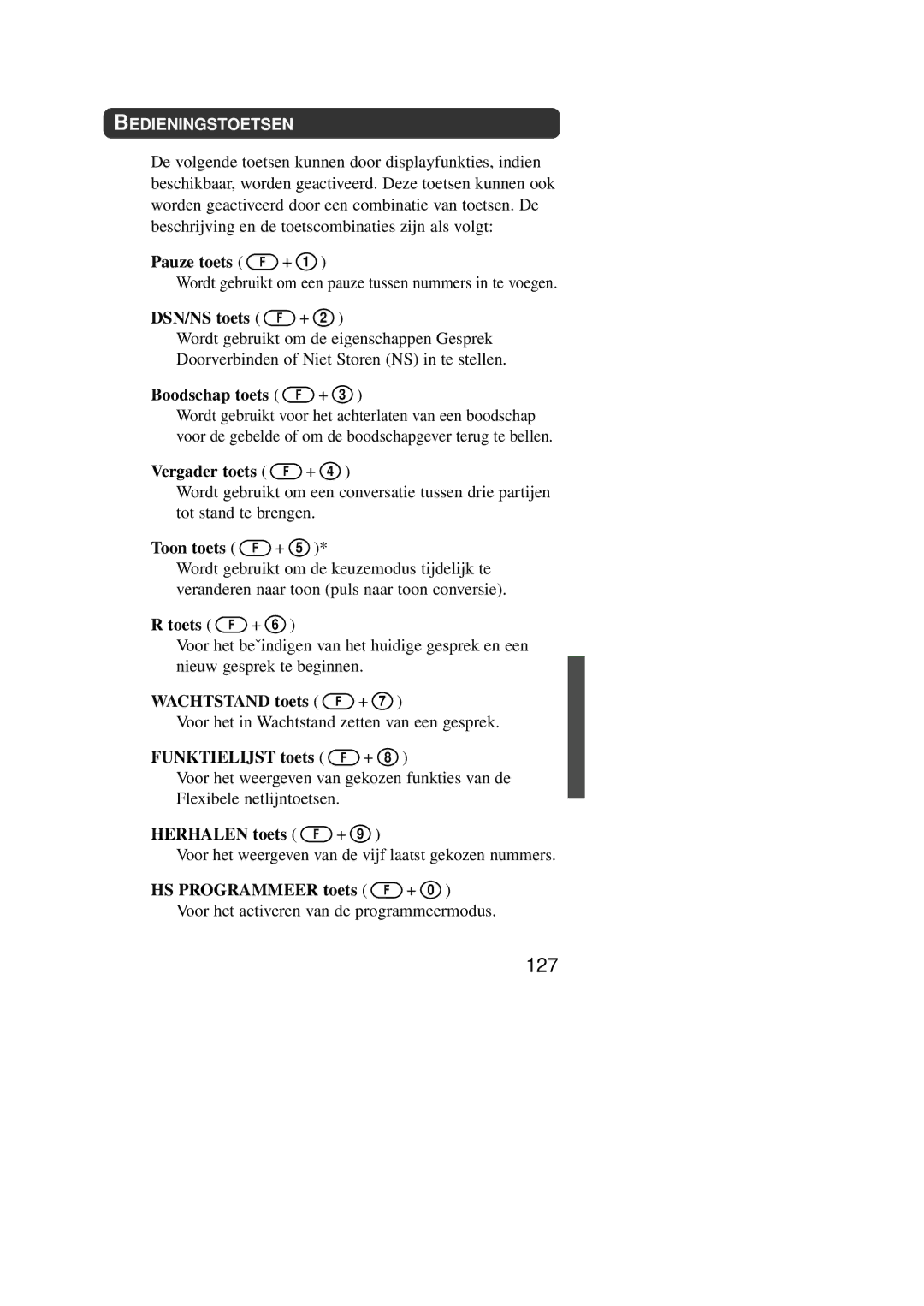 Panasonic KX-TD7590CE operating instructions 127 