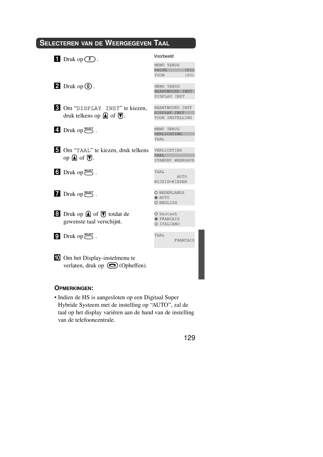 Panasonic KX-TD7590CE operating instructions 129 