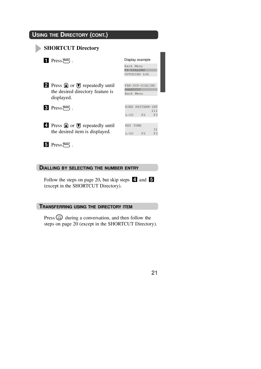 Panasonic KX-TD7590CE operating instructions Dialling by Selecting the Number 