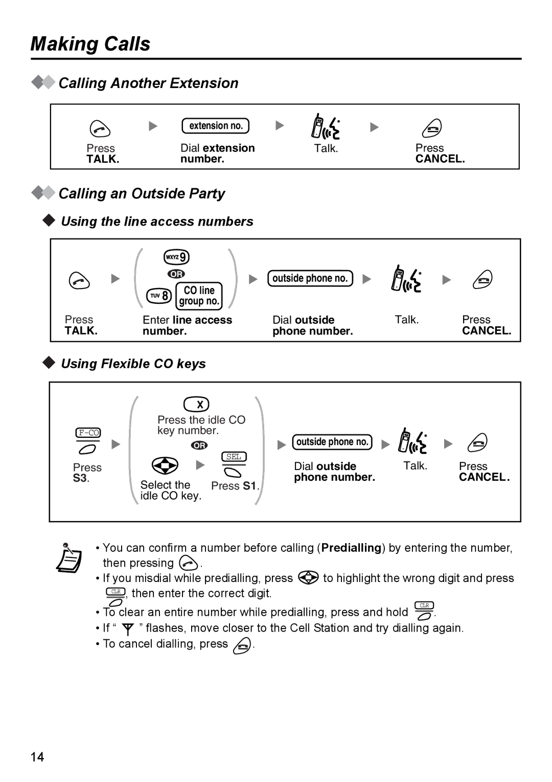 Panasonic KX-TD7690 manual Making Calls 