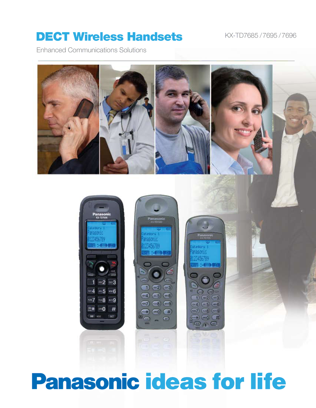 Panasonic KX-TD7696 manual Dect Wireless Handsets 