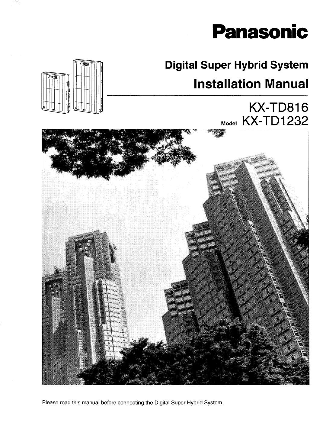 Panasonic KX-TD1232, KX-TD816 manual 