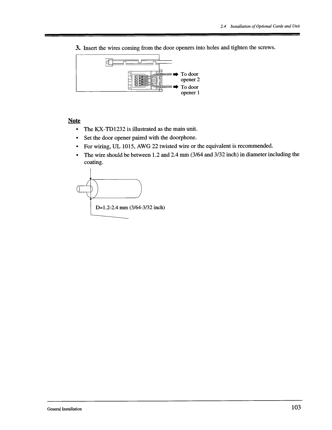 Panasonic KX-TD1232, KX-TD816 manual 