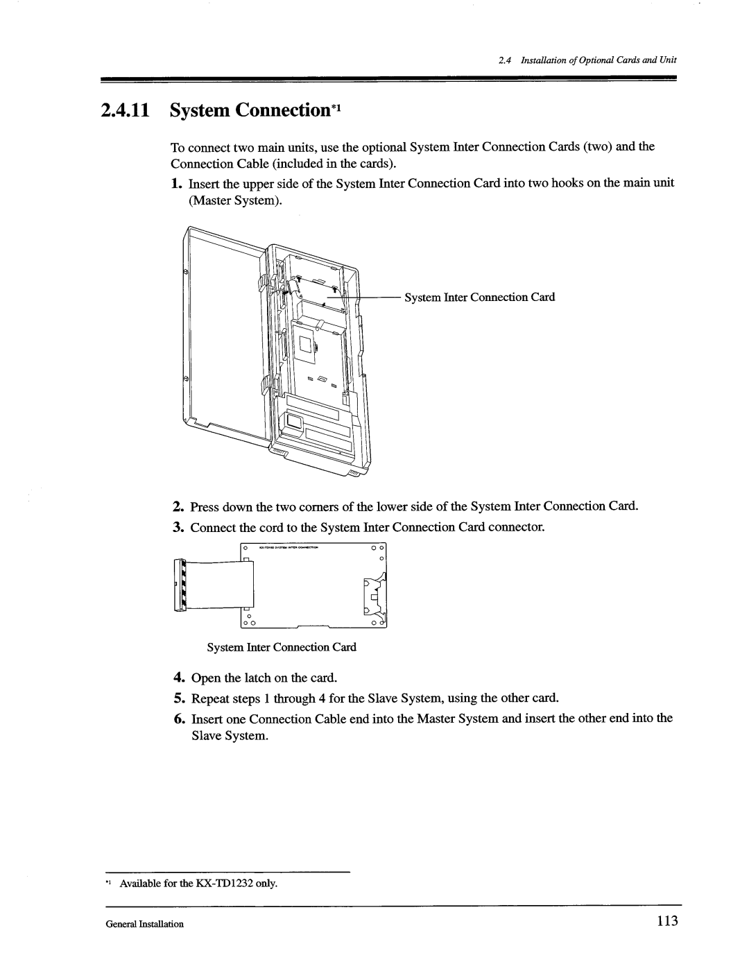 Panasonic KX-TD1232, KX-TD816 manual 