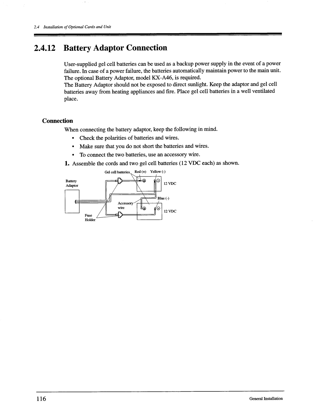 Panasonic KX-TD816, KX-TD1232 manual 