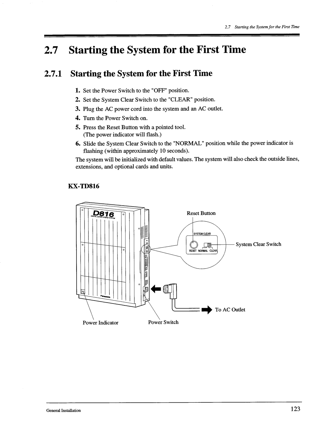 Panasonic KX-TD1232, KX-TD816 manual 