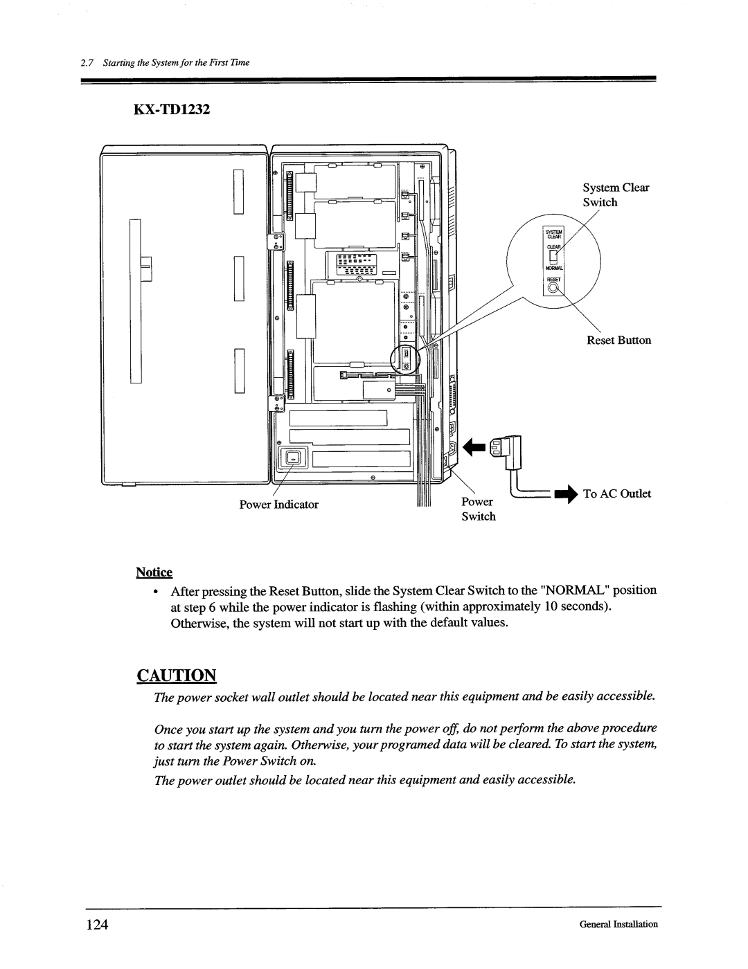 Panasonic KX-TD816, KX-TD1232 manual 