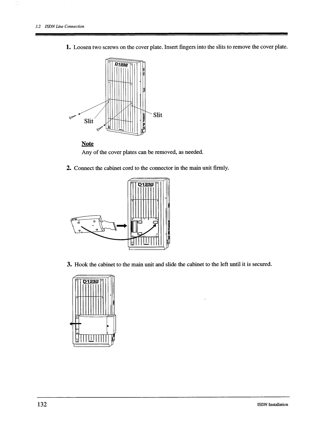 Panasonic KX-TD816, KX-TD1232 manual 