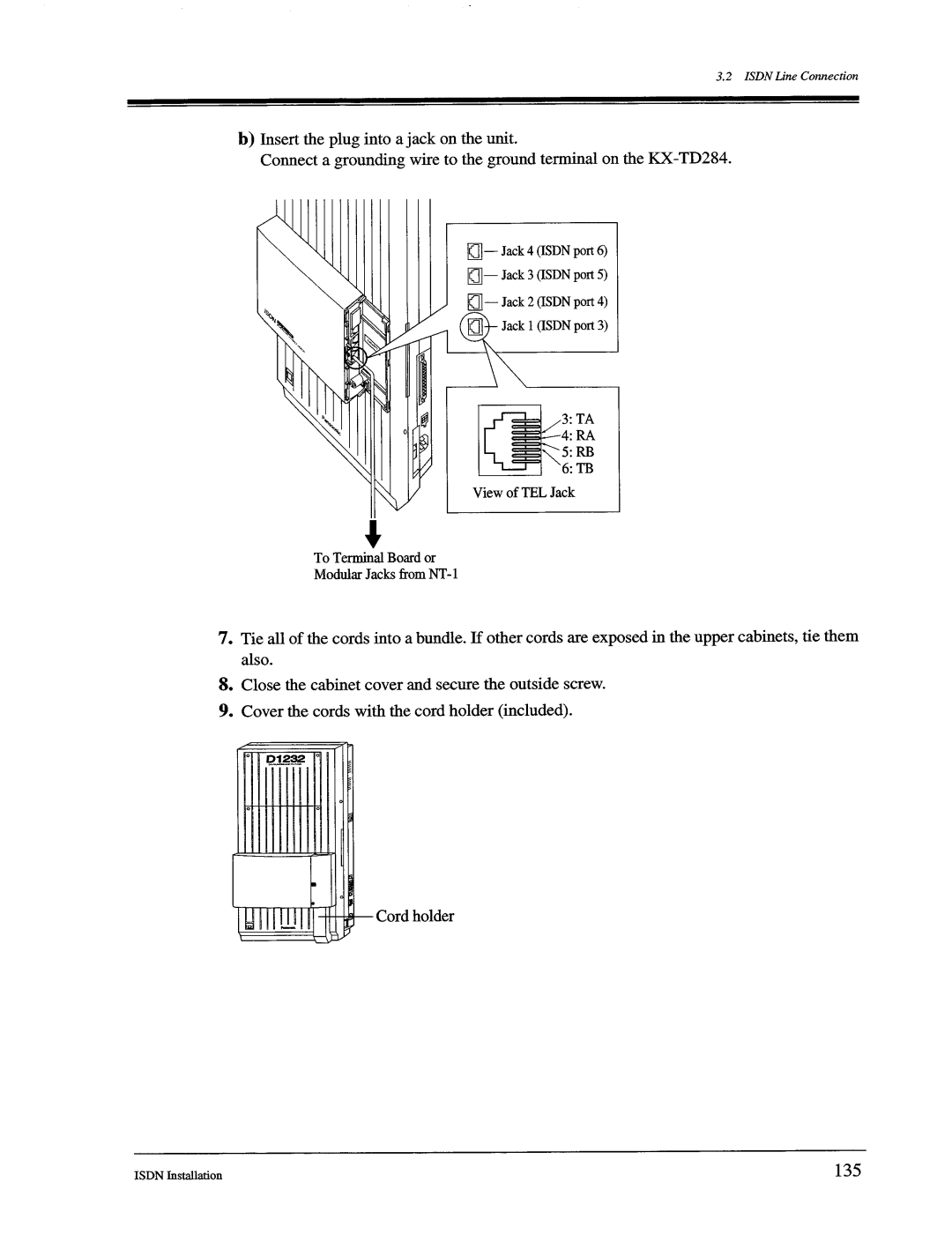 Panasonic KX-TD1232, KX-TD816 manual 