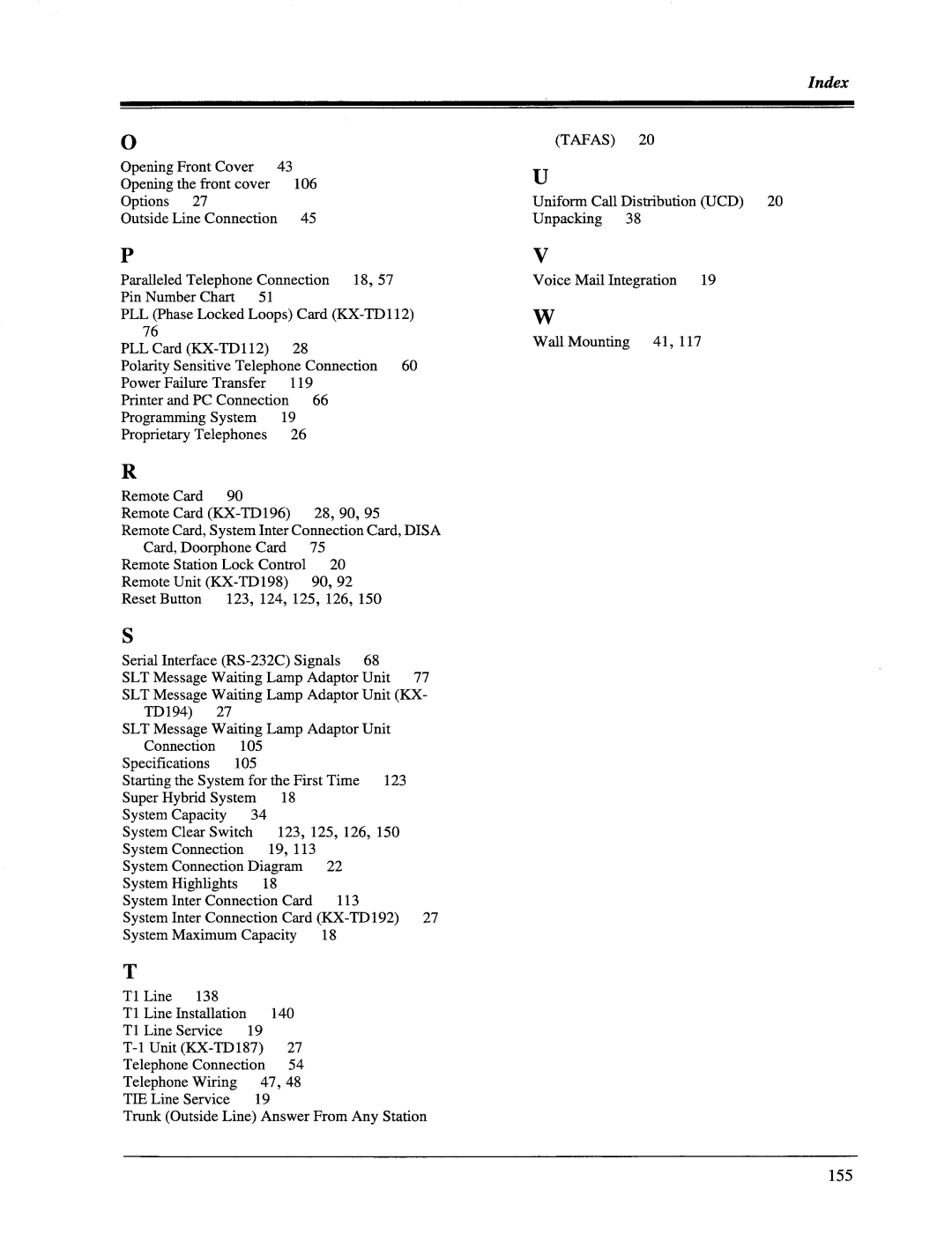 Panasonic KX-TD1232, KX-TD816 manual 