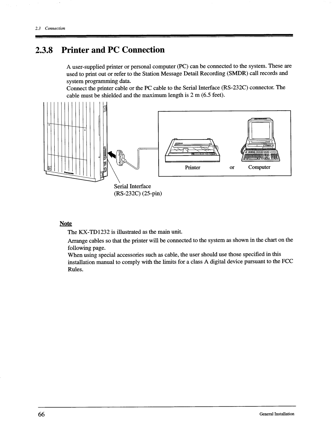 Panasonic KX-TD816, KX-TD1232 manual 