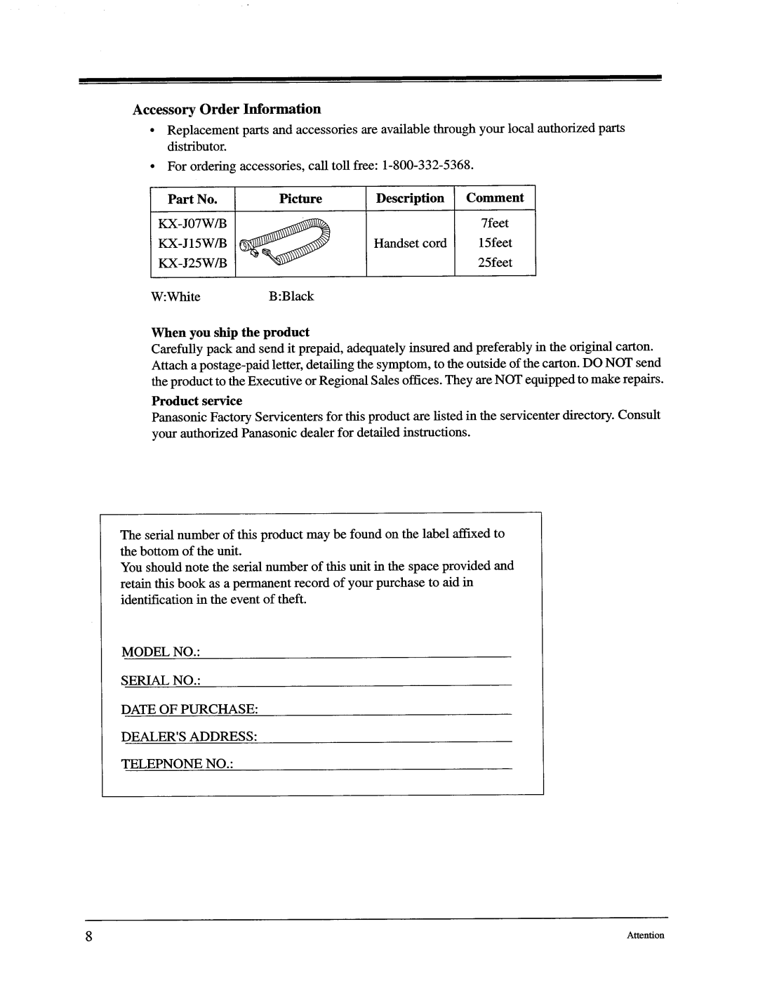 Panasonic KX-TD816, KX-TD1232 manual 