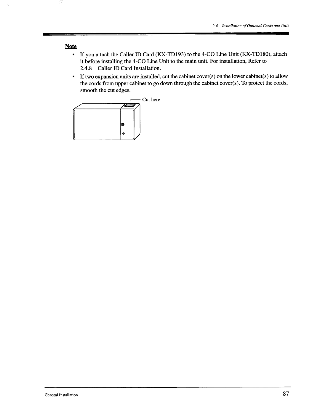 Panasonic KX-TD1232, KX-TD816 manual 