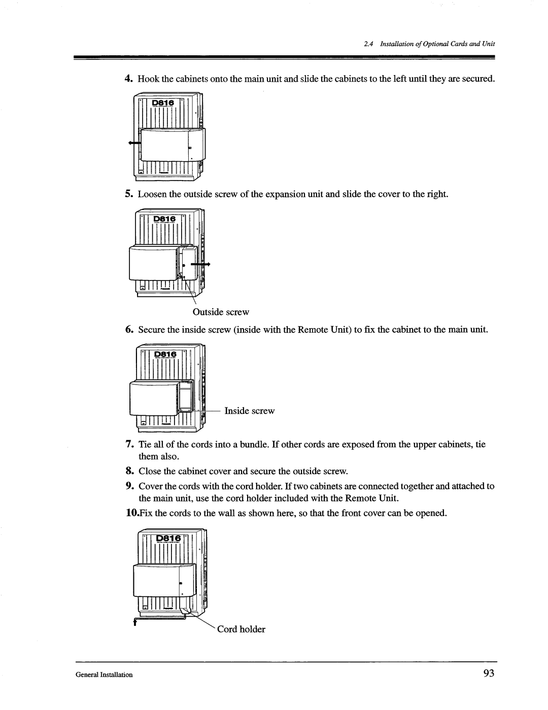 Panasonic KX-TD1232, KX-TD816 manual 