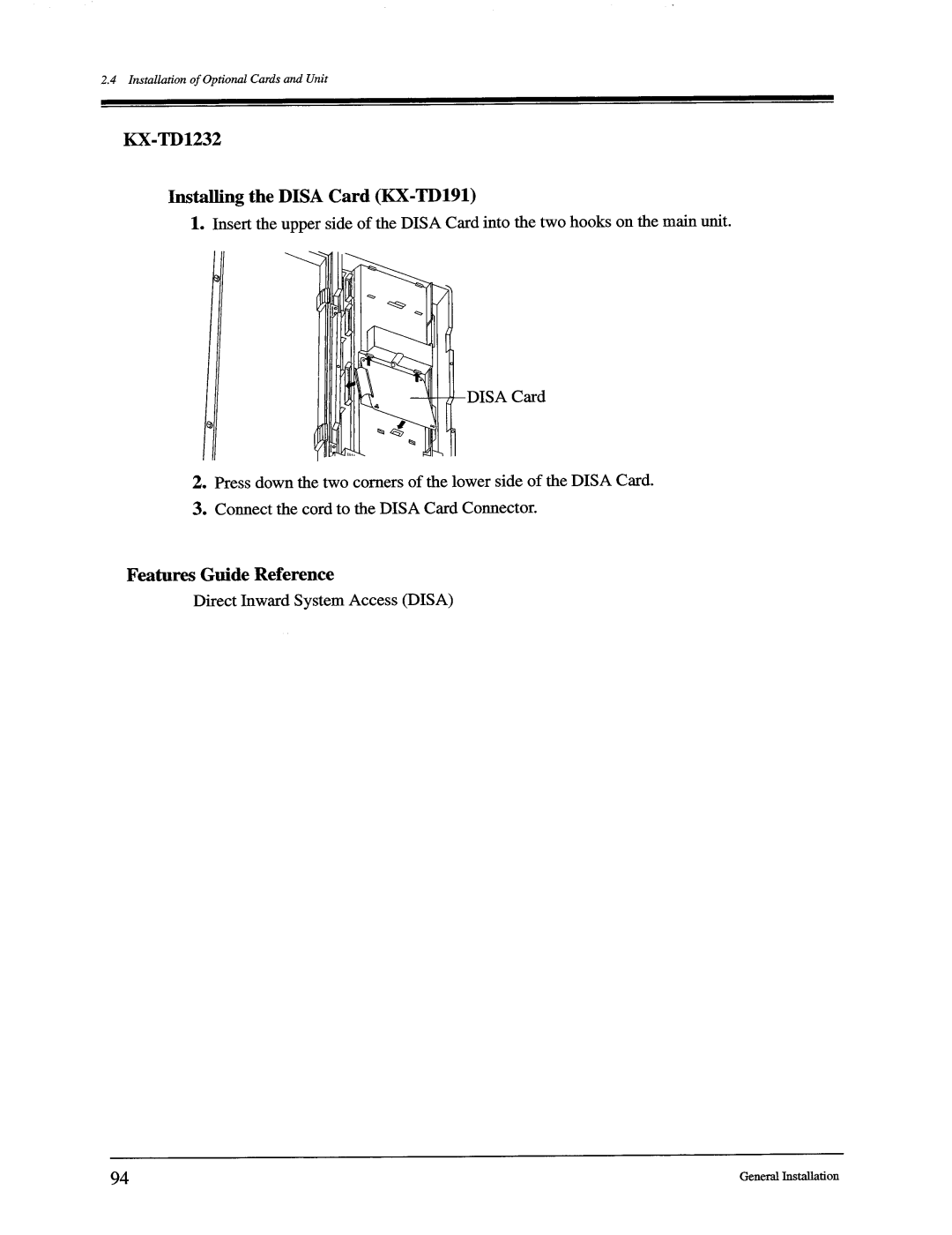 Panasonic KX-TD816, KX-TD1232 manual 