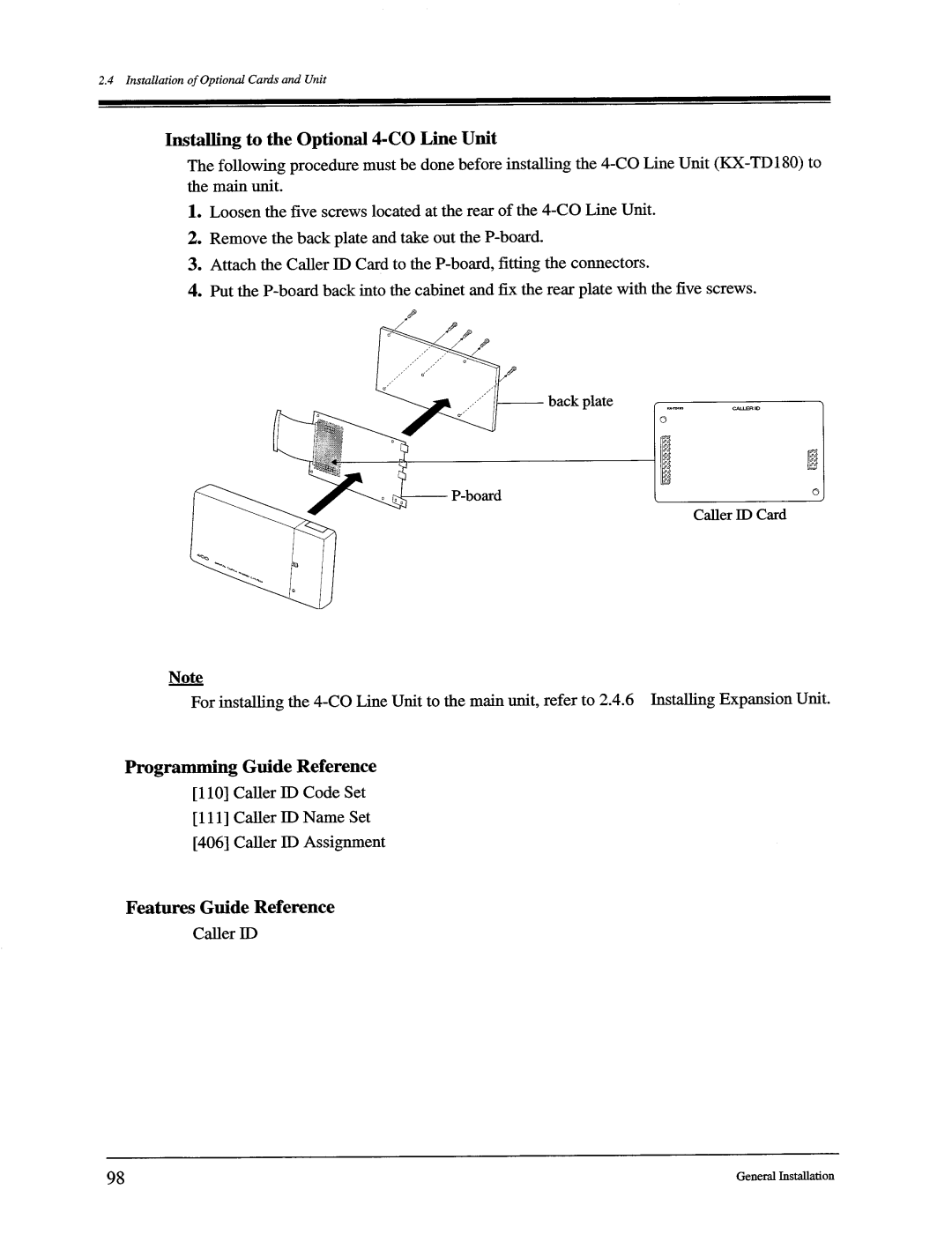 Panasonic KX-TD816, KX-TD1232 manual 