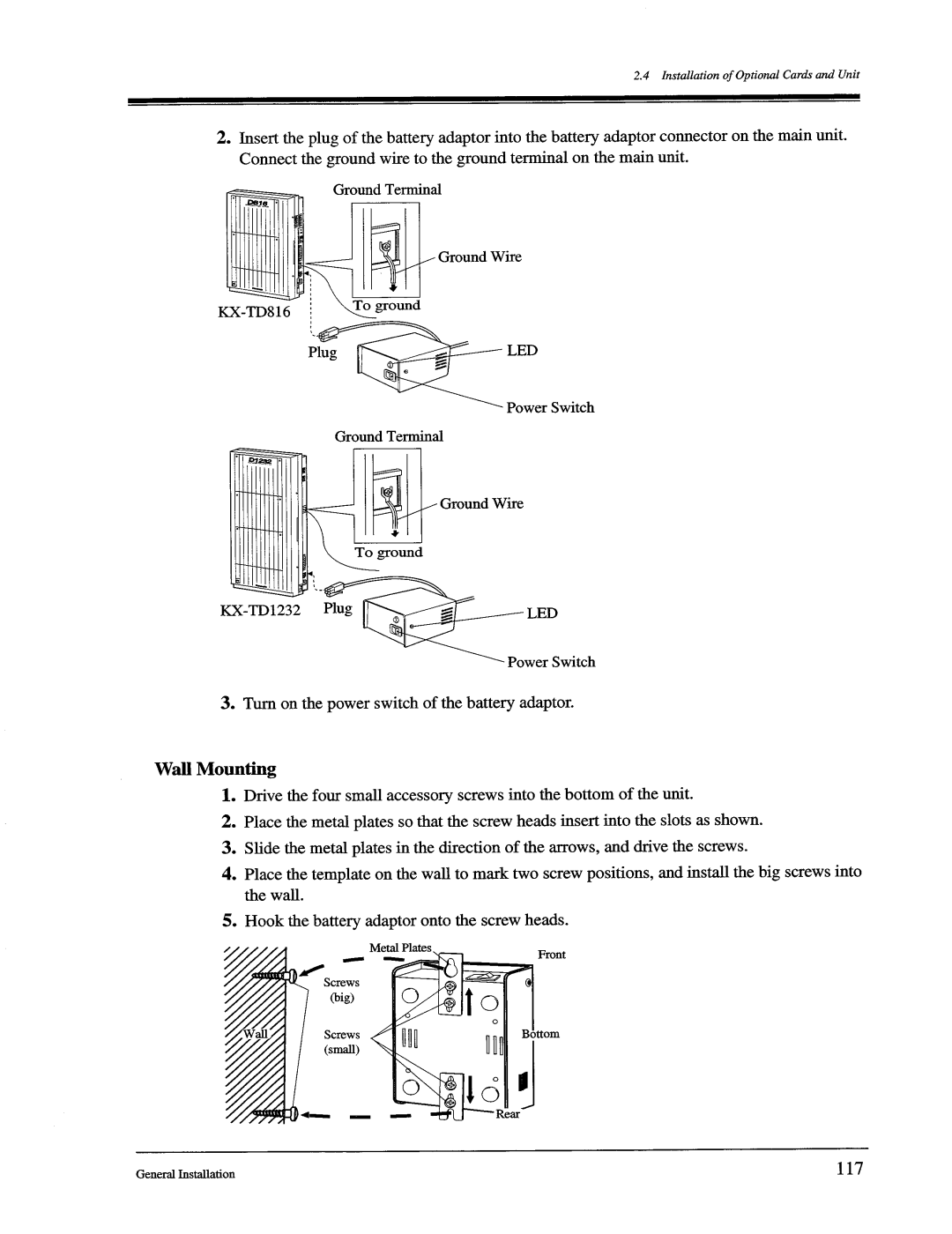 Panasonic KX-TD1232, KX-TD816 manual 