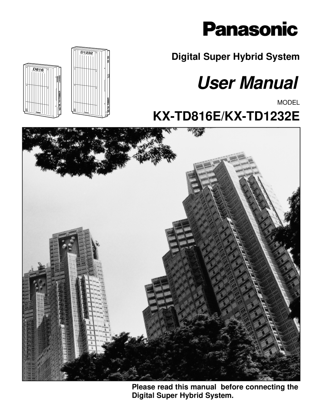 Panasonic user manual KX-TD816E/KX-TD1232E 