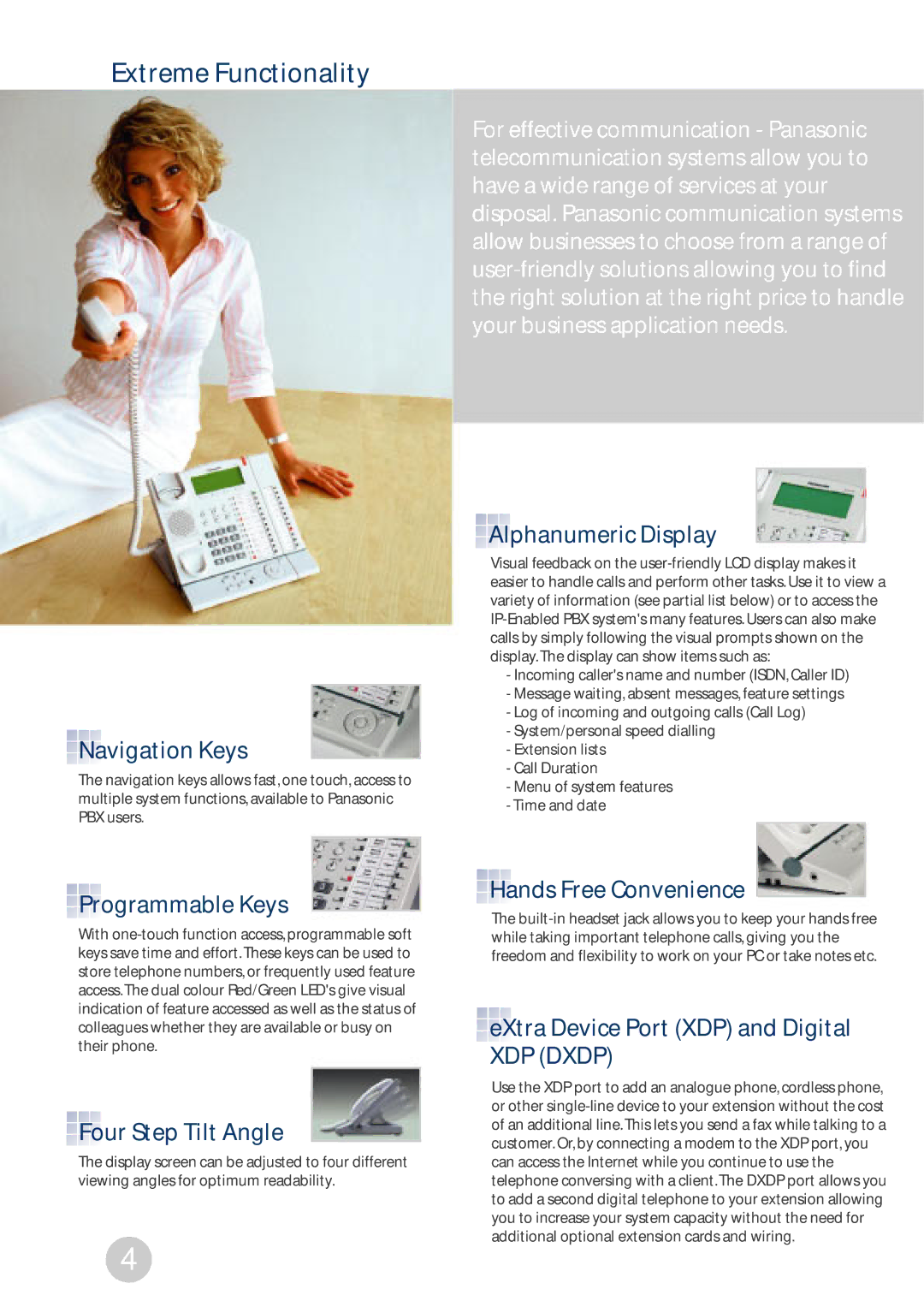 Panasonic KX-TDA manual Extreme Functionality 