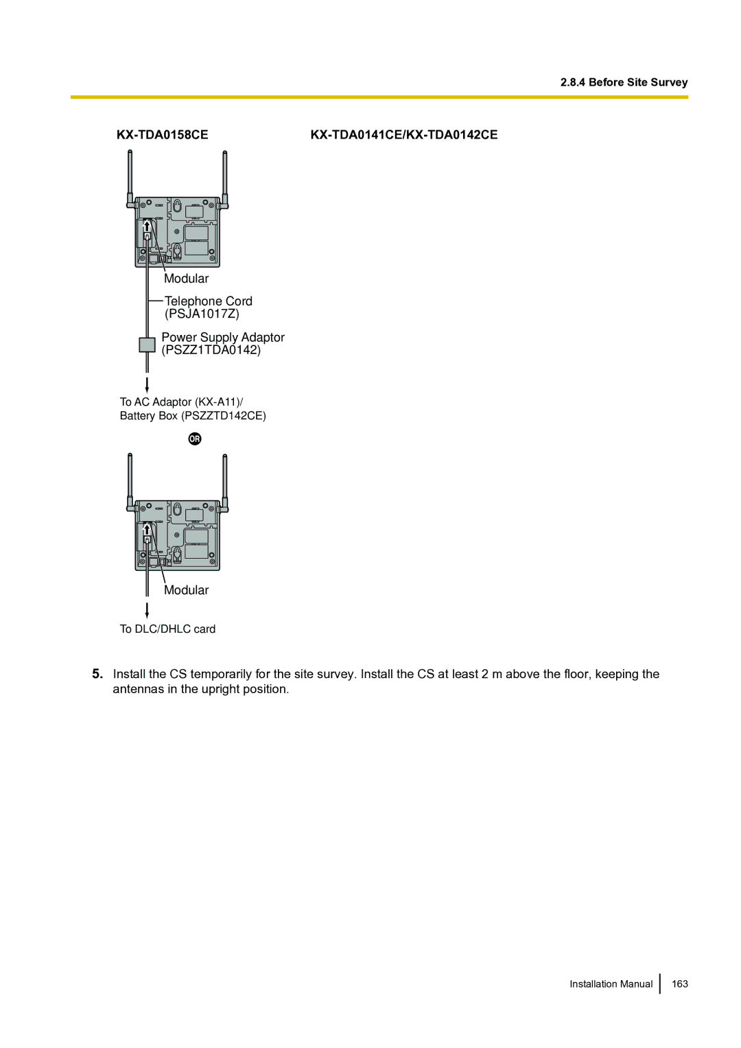 Panasonic KX-TDA100 installation manual KX-TDA0158CEKX-TDA0141CE/KX-TDA0142CE 