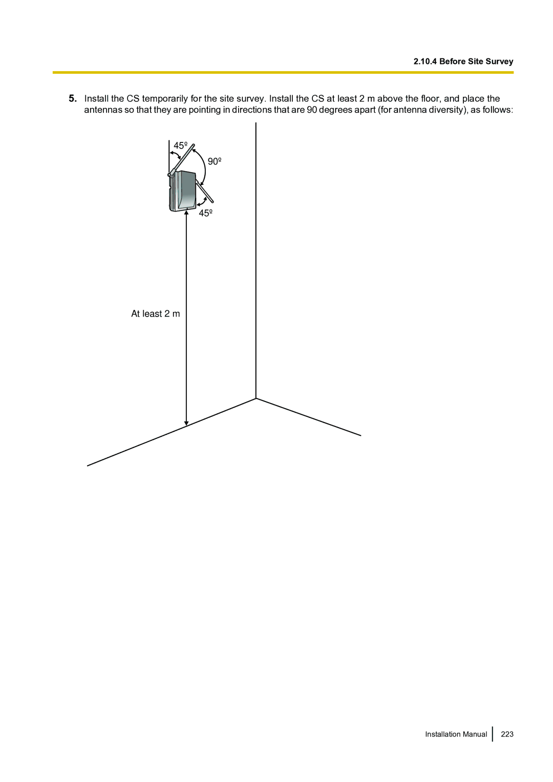 Panasonic KX-TDA100 installation manual Installation Manual 223 