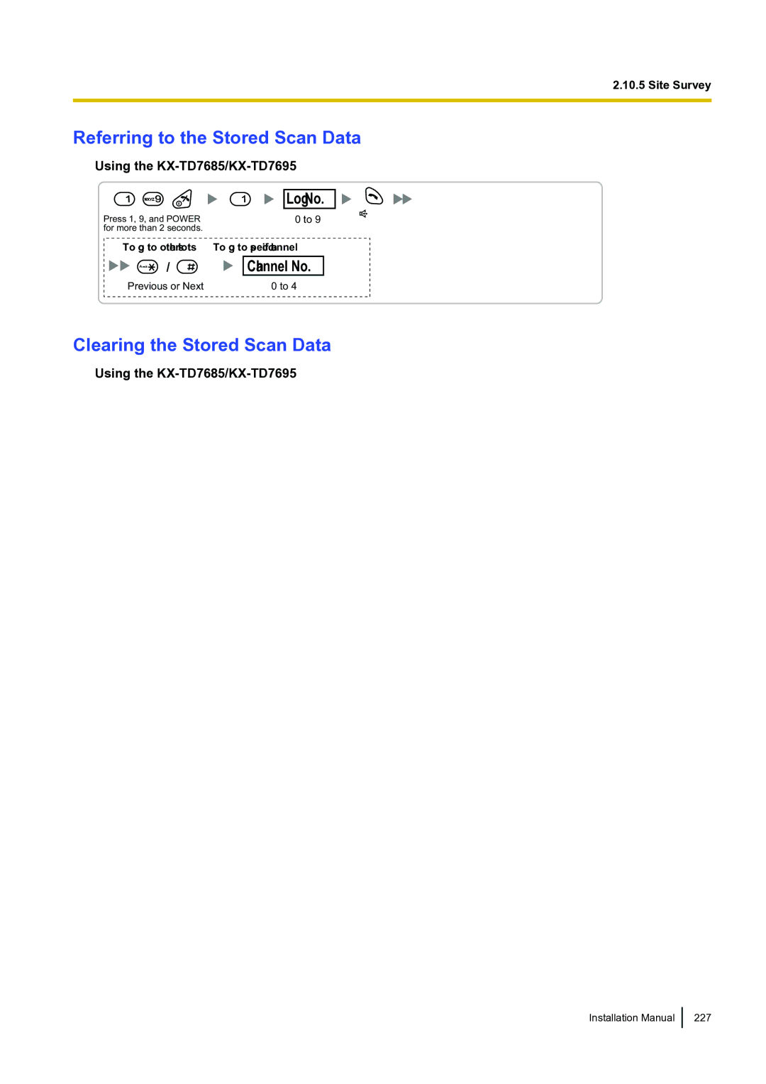 Panasonic KX-TDA100 installation manual Installation Manual 227 