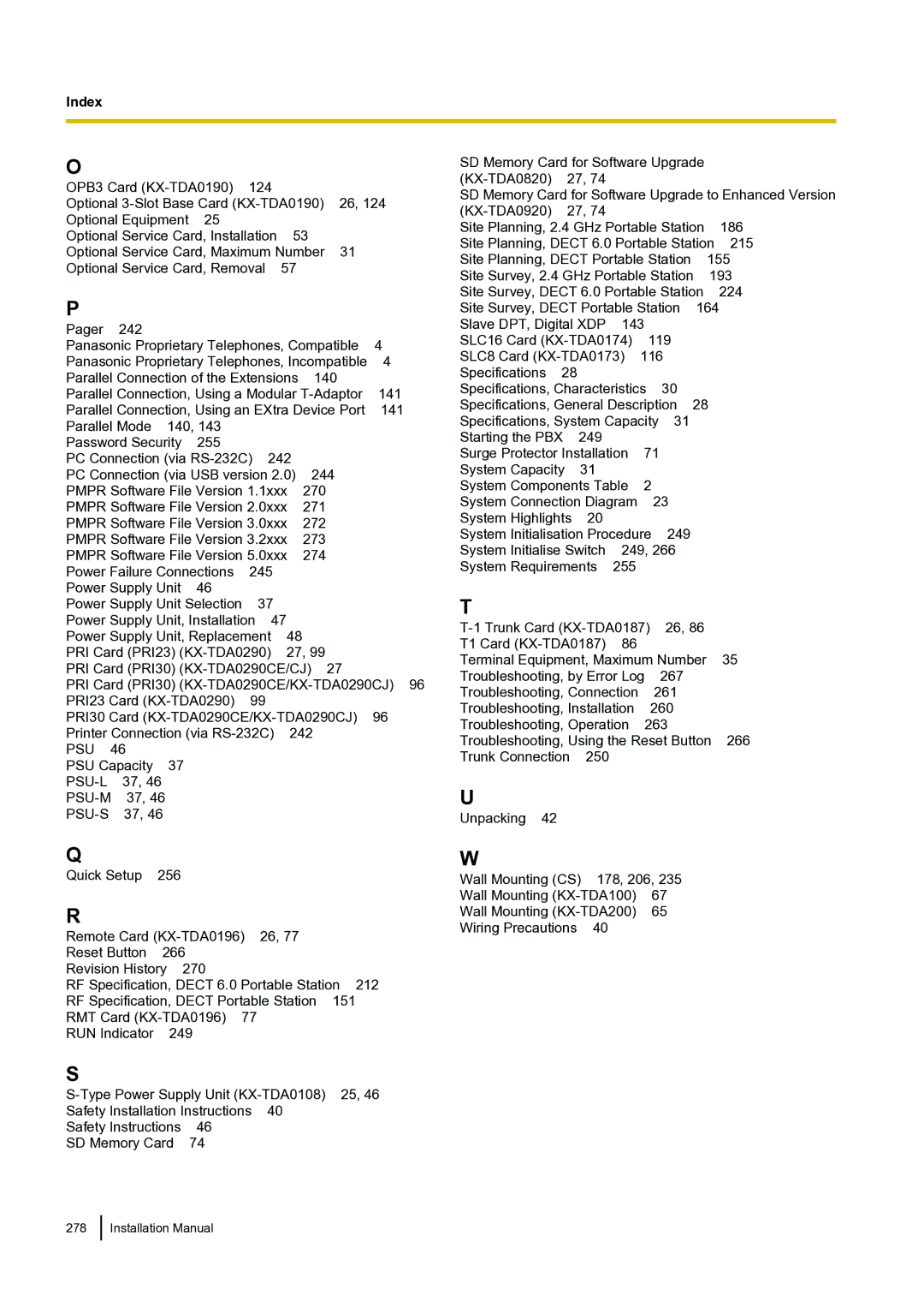 Panasonic KX-TDA100 installation manual Psu 