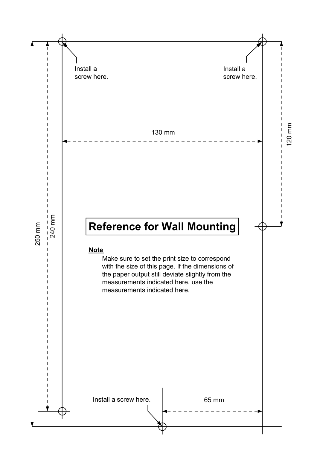 Panasonic KX-TDA100 installation manual Reference for Wall Mounting 