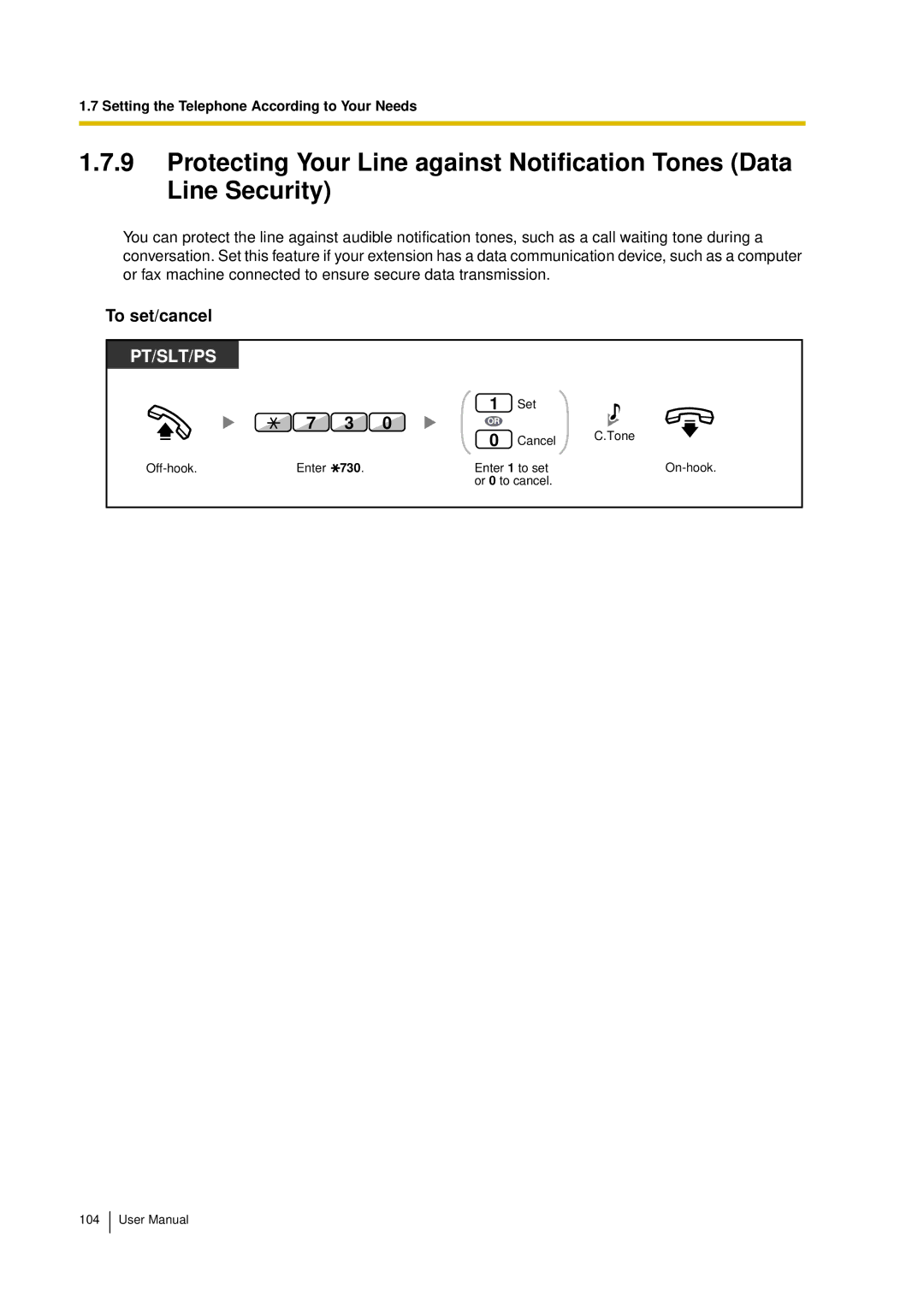 Panasonic KX-TDA15 user manual 730 