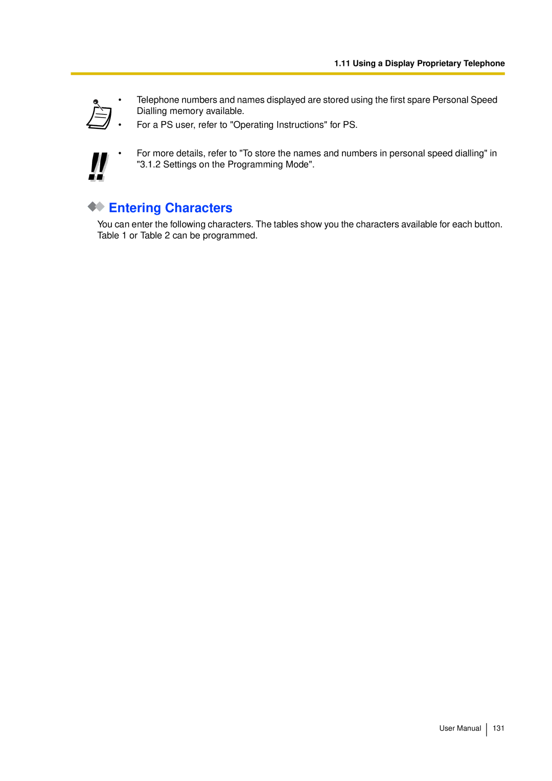 Panasonic KX-TDA15 user manual Entering Characters 