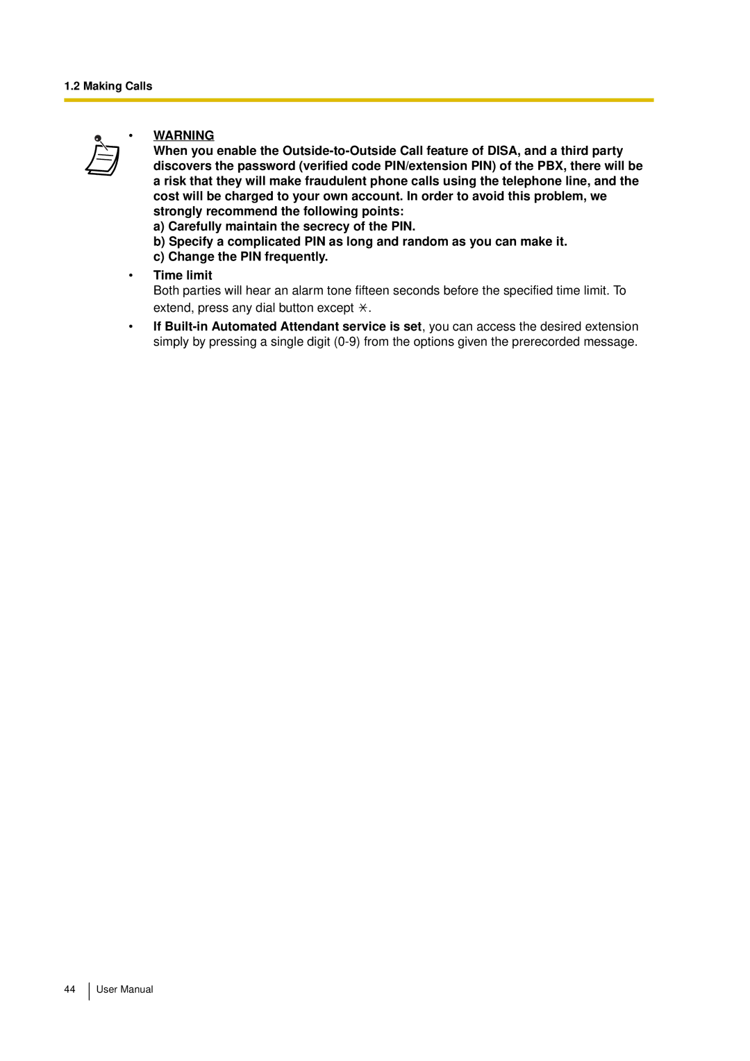 Panasonic KX-TDA15 user manual Making Calls 