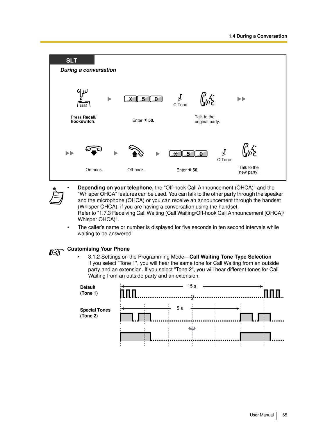 Panasonic KX-TDA15 user manual Default 