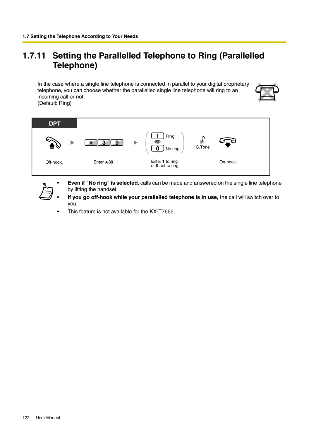 Panasonic KX-TDA15 user manual Dpt 