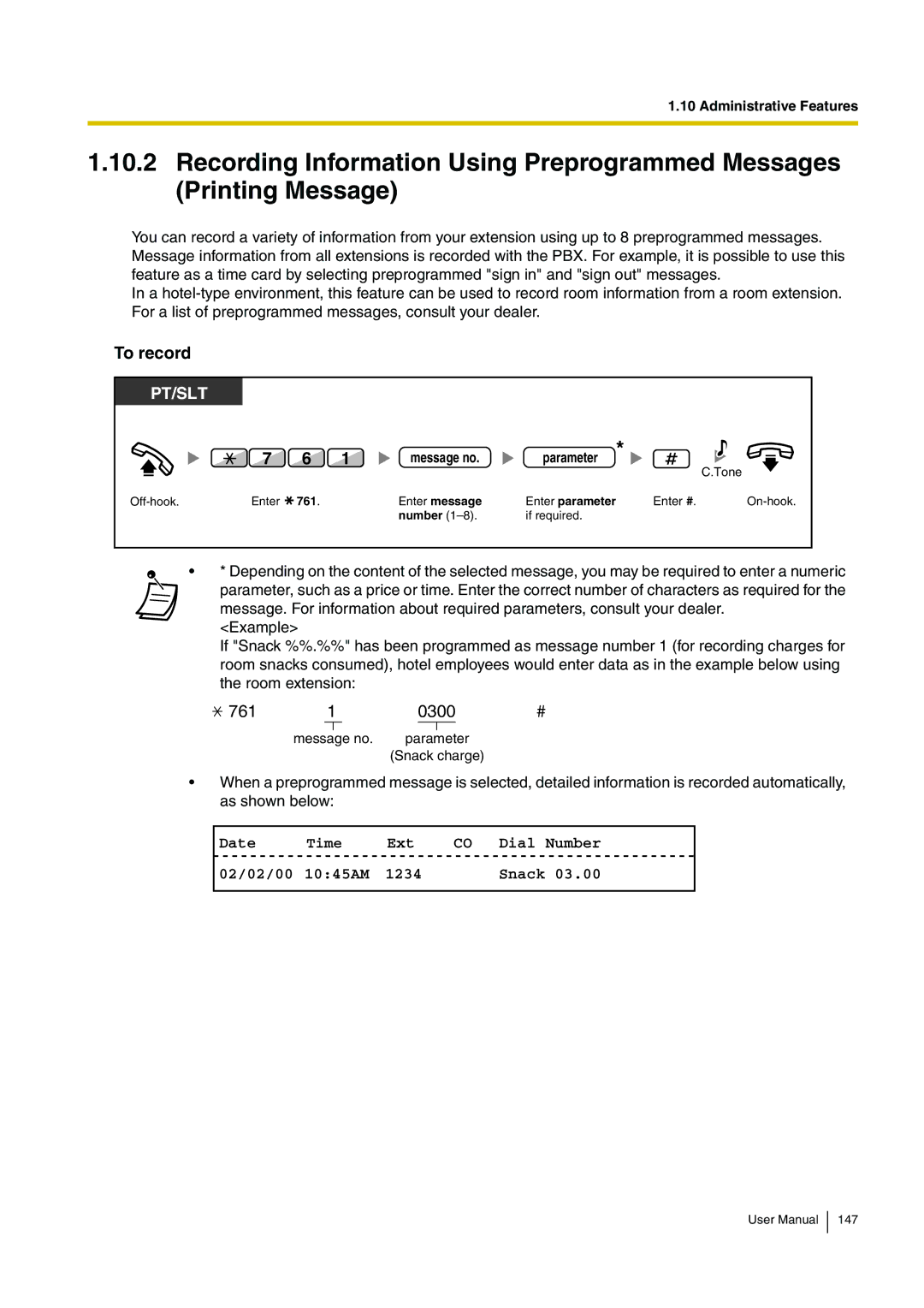 Panasonic KX-TDA15 user manual 761 0300 