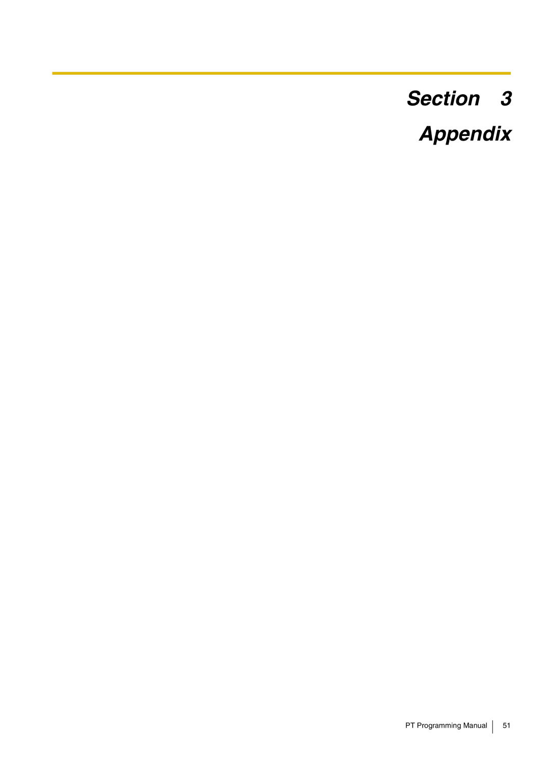 Panasonic KX-TDA15 manual Section Appendix 